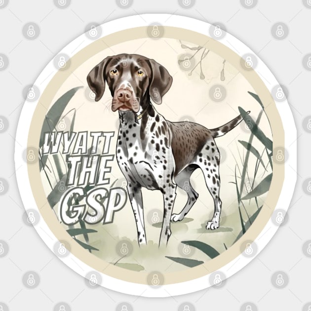 WYATT THE GSP Sticker by Alexander S.